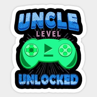Uncle Level Unlocked Brother Gaming Controller Sticker